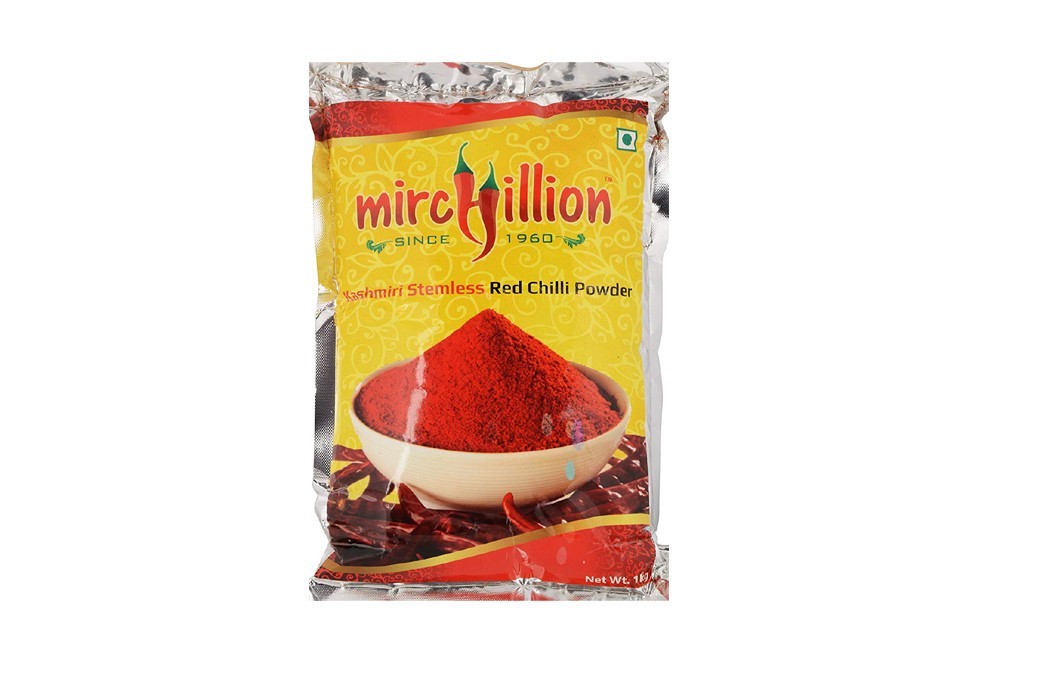 Mirchillion Kashmiri Stemless Red Chilli Powder   Pack  1 kilogram